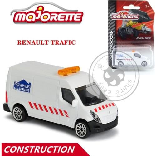 Majorette 1/64 Construction Site Series RENAULT TRAFIC Car Hot Pop Kids Toys Motor Vehicle Diecast Metal Model