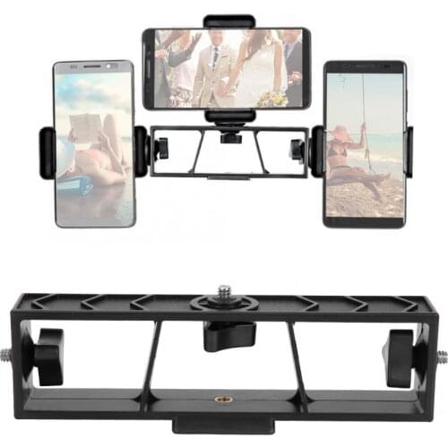 Monopod Triple Multi-function Live Broadcast Extension Bracket Smartphone Camera Stand for Tripod camera tripod Cam