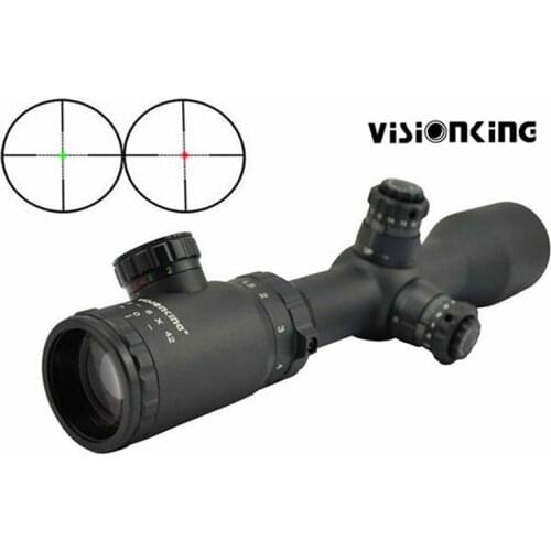 Visionking 1.5-6x42 Riflescope 30mm Long Range Night illuminated Reticle Hunting Scope Side Focus Sniper .223 .308 Optics Sight