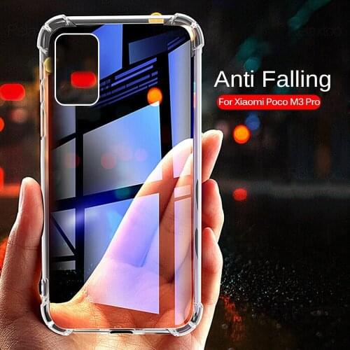 Transparent Phone Cover For Xiaomi Poco M3 Pro Case Xiomi Mi Pocco Poko Poxo PocoPhone M 3 M3Pro PocoM3 Pro 5G Shockproof Coque