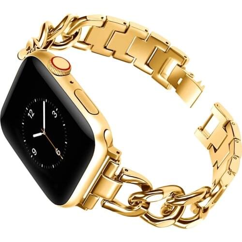 For Apple Watch Bracelet SE series 5 6 38/44mm metal strap Ladies 40/42mm stainless steel replacement strap For iWatch SE 5 4 3