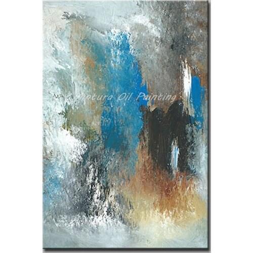 Mintura Modern Abstract Art Paintings Wall Pictures for Living Room Oil Painting Abstract Surprise Art Canvas Picture No Framed