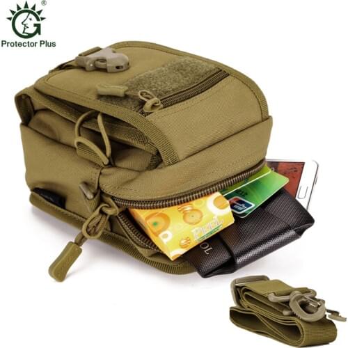 Outdoor Sport Camousflage Running Waist Bag Molle Military Tactical Waist Fanny Shoulder Bag For 5.5 inch Mobile Phone
