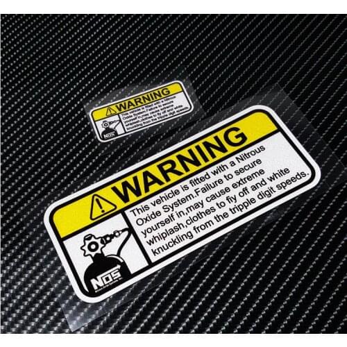 Reflective Warning Car Stickers NOS Nitrous Oxide Systems Stickers Tuning Racing Car Decal Vinyl Motocross For Bike Truck Vans