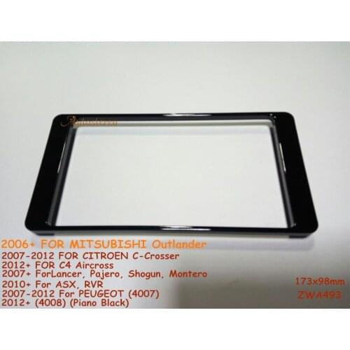 11-493 2 DIN Car Radio Refitting Outter Frame for CITROEN C-Crosse,MITSUBISHI,PEUGEOT Stereo Fascia Panel Frame Adapter Fitting