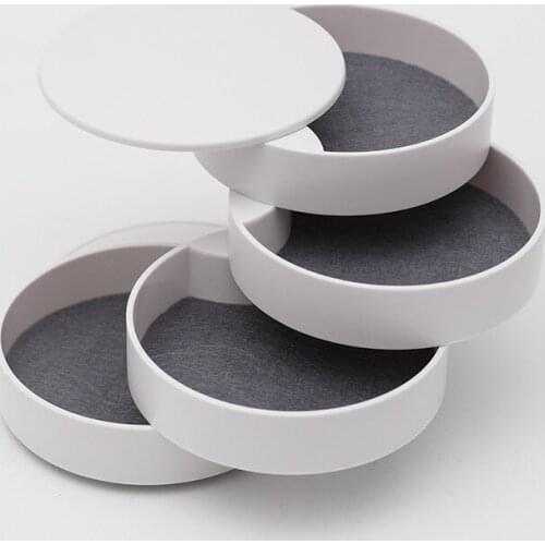 Rotating Multi-Layer Ornament Storage Box Stationery Showing Stand Storage Box Ornament Makeup Organizer Kawaii Organizer