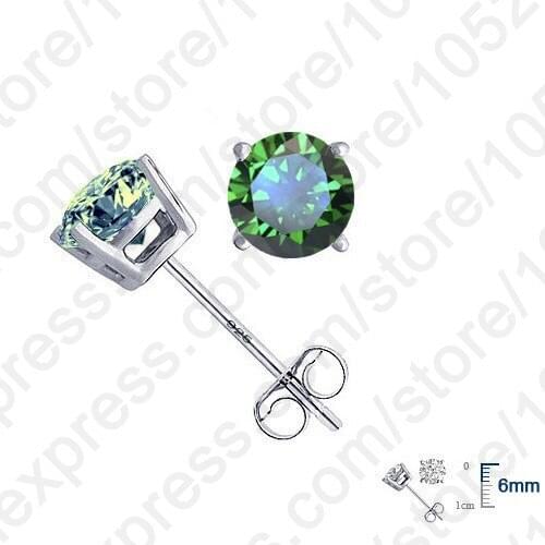 925 Sterling Silver Stud Earrings Fashion Jewelry For Decoration Trendy Style Austrian Crystal Women Girls Party Engagement