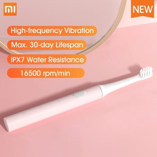 Xiaomi Mijia T100 Sonic Electric Toothbrush Adult Ultrasonic Tooth Brush USB Rechargeable IPX7 Waterproof For Toothbrushes Head