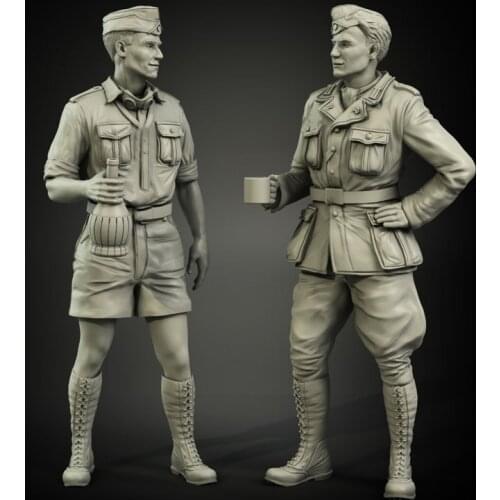 1/35 Unpainted Assembly Resin Figure Kit Soldiers