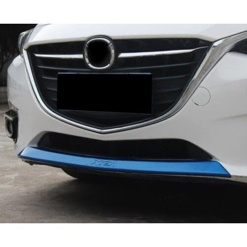 1pc abs for Mazda 3 Axela 2014-2016 front Bumper grill Trim sticker Under grill lips decoration Decorative sticker