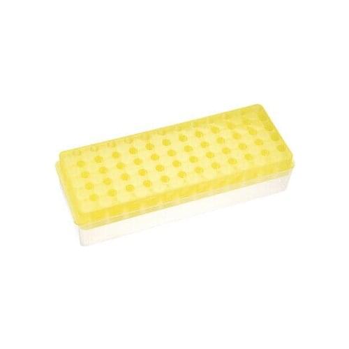 2 Kind of Tube Rack Polypropylene 60-Well Yellow for 0.2ml, 0.5ml, 1.5ml, 2ml