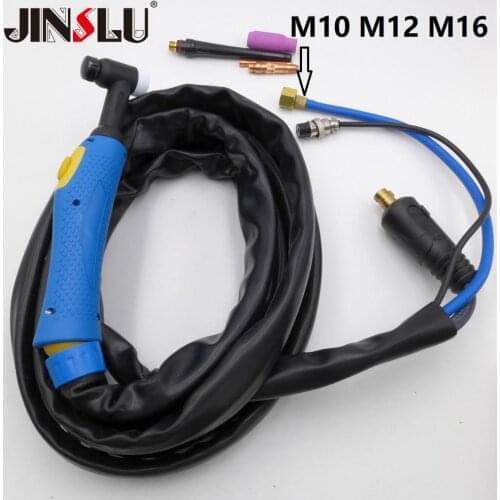 4 Meters DJK35-50 WP-26 WP 26 TIG-26 Tig Torch Complete 12Feet TIG-200P AC DC