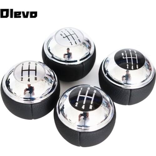 5 6 Speed Car Gear Shift Knob For Mini R50 One D R52 R53 Cooper S 3 Doors 2001-2008 Leather Shifter Lever Hand Ball Pen POMO MT