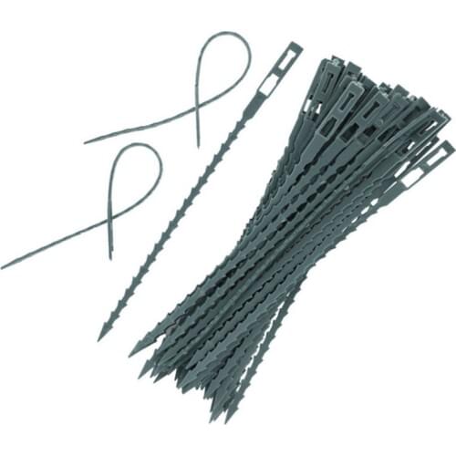 50 Pcs/ Lot Adjustable Plastic Gardening Ties Plant Cable Ties Reusable Cable Ties for Garden Tree Climbing Support Dropshipping