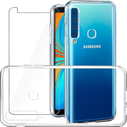 COVER for Samsung Galaxy A9 2018 Tpu + tempered glass film 9H HD