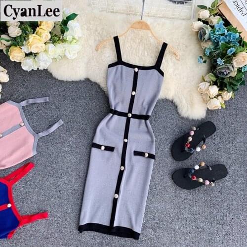 Летние трикотажные платья CyanLee China At AliExpress