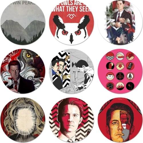 Welcome To Twin Peaks Pattern Badge Brooch Pin Accessories For Clothes Backpack Decoration gift 58mm
