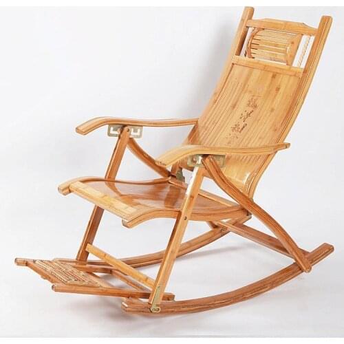 Kanapa Daybed Abatible Arm Rocking Fauteuil Salon Bamboo Folding Bed Cama Plegable Sillones Moderno Para Sala Recliner Chair