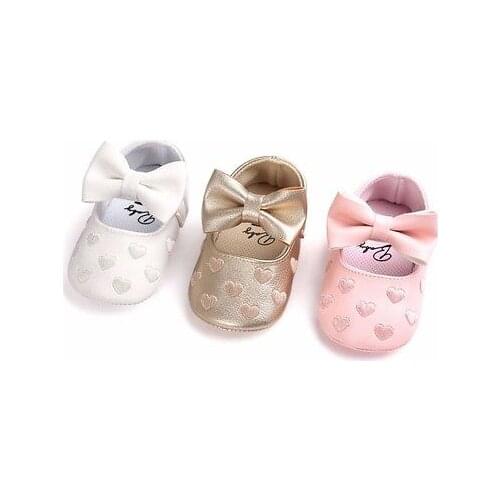 Baby Casual Shoes Toddler Girl Boy Shoes Baby Bowknot Soft Sole Newborn Prewalker Sneakers Newborn 3 Colour