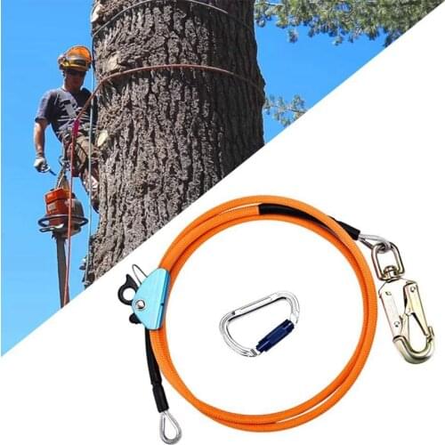Hot 1/2 Inch x 8 Inch Steel Wire Core Flip Line Kit Climbing Positioning Rope for Arborists Climbers Tree Climbers