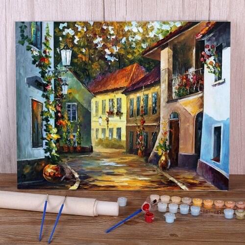 Oil Painting Style Hot Noon DIY Paint By Numbers Complete Kit Oil Paints 50*70 Boards By Numbers Home Decor Crafts Drawing