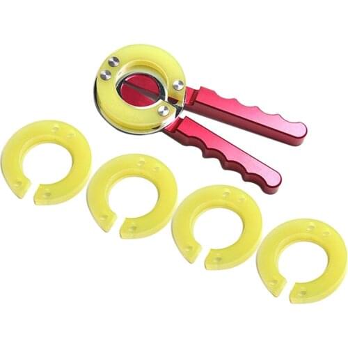 Watch Bezel Insert Ring Loop Remover Opener Tool Set including 4 Dies for Watch Glass Repare or Replace