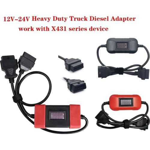 Newest 12V to 24V Adapter Cable For X431 Easydiag2.0/3.0 Golo Carcare Heavy Duty Truck Diesel Adapter For Truck Converter