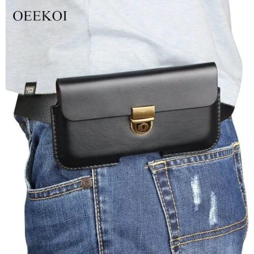 OEEKOI PU Leather Belt Clip Pouch Cover Case for Samsung Galaxy S9 Plus/On7 Prime/A8 2018/A8 Plus/S8 Plus/On Max