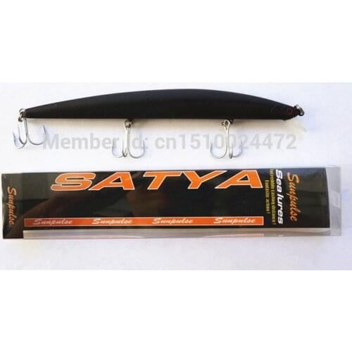 Minnow Bait Floating Type Big Lure 17.5cm/30g Black Color
