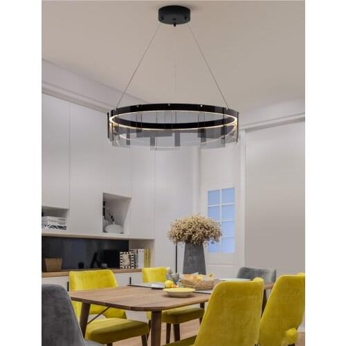 Modern chanderlier glass chanderlier luxury lED hanging chanderlier modern simple glass LED light