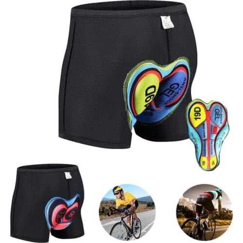 High quality unisex More color universal shorts underwear Comfortable sponge gel Shorts 19D9D Padded Underwear Mountain Bike mtb