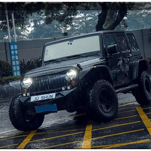 Express delivery 2 pcs Car Goods For Jeep Wrangler 2007-2017 Head lamp HID Headlight LED Dual Projector Headlights