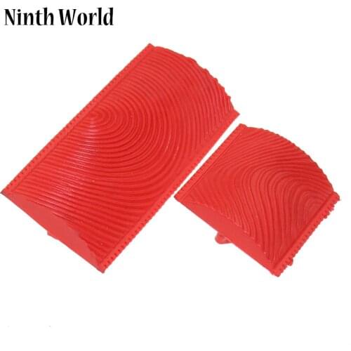 2pcs Rubber Wood Grain Graining Pattern Wall Paint Painting Tool Decoration DIY Wall Decorative Tools 2 Size
