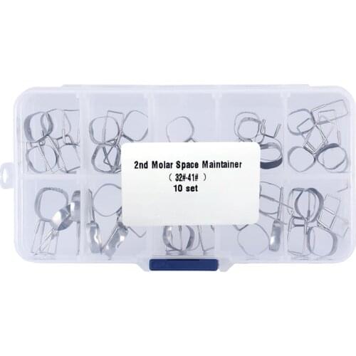 2nd Molar Space Maintainer bands 40PCS/BOX Molar Bands Gap Retainer Dental Orthodontic Gap Retainer Braces Preformed