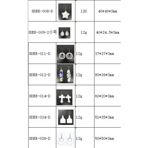 300Pairs/Lot Blank MDF Board Sublimation Printing Earrings DIY Jewelry Accessory For Heat transfer earring