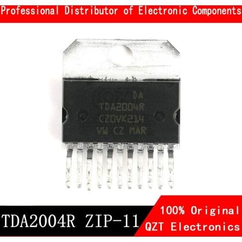 5pcs/lot TDA2004 TDA2004R ZIP-11 Two-channel audio power amplifier IC