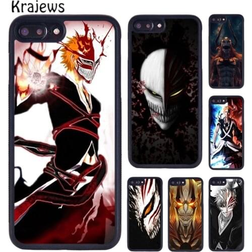Krajews Bleach Ichigo Kurosaki Anime Phone Case Cover For iPhone 5 6S 7 8 plus 11 12 Pro X XR XS Max Samsung Galaxy S7 S8 S9 S10