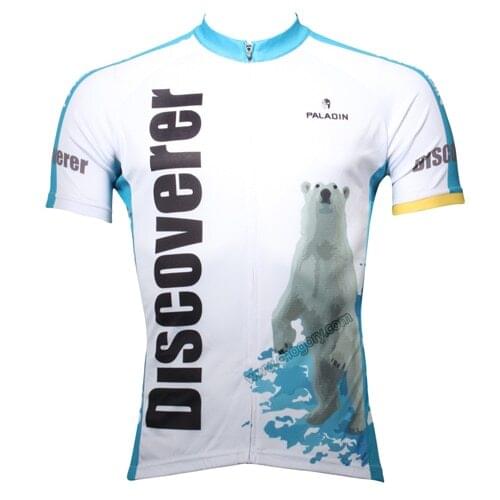White cute polar bear shirts mountain bike Anti Wrinkle unusual boys road bike jerseys waterproof short and long sleeved