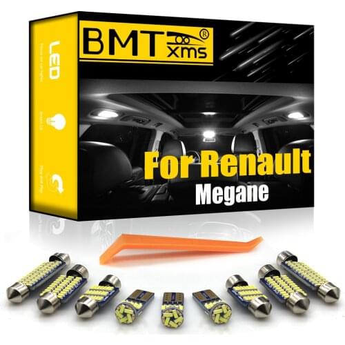 BMTxms For Renault Megane I II III IV 1 2 3 4 CC Canbus Vehicle LED Interior Map Dome Trunk Light License Plate Lamp Kit
