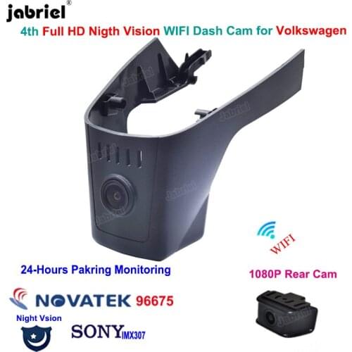 HD 1080P Wifi Night Vision 24H Car Dvr Dash Cam Camera For Volkswagen Touareg Passat T Roc For VW Touareg Passat T Roc 2018-2021
