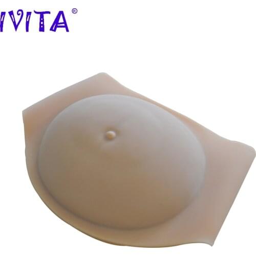 IVITA 4400g Silicone-Belly Drag Queen Artificial Silicon Crossdresser Fake Pregnant 8-10 Months Halloween Gestante Transvestite