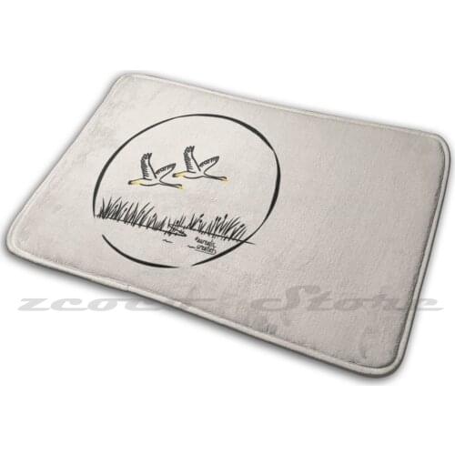 Canada : Lake And Geese Carpet Rug Non-Slip Water Absorb Door Mat Lake View Lakes Lake Region Geese Goose Goose Hunt Hunting