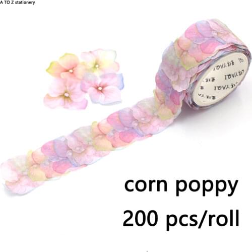 Kawaii Flower petal washi tape DIY cute stickers scrapbooking school supplies stationery bullet sakura journal washi tapes set
