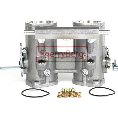 SherryBerg TBS 50dcoe 50 dcoe 50mm DCOE Twin 50mmDCOE Throttle Bodies Body for Weber/EMPI/FAJS/Dellorto/Solex DCOE/DHLA carb