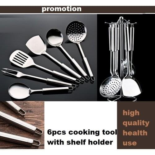 Kitchen accessories cooking tool set meat fork stainless steel cookware spatula sooktops 7 pieces set spoonfuls full set shovel