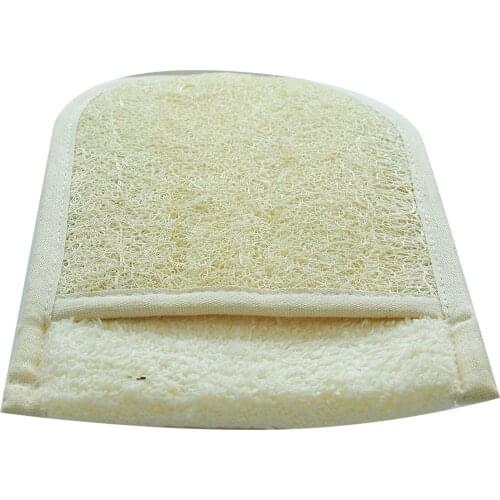 Natural Gourd Fiber Bath Shower Glove Pouch 15x25 Cm