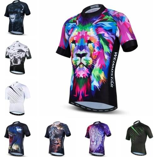 UFOBIKE Mens Cycling Jersey Short Sleeve Shirt Running Top Moisture Wicking Workout Sports T-Shirt S-XXXL