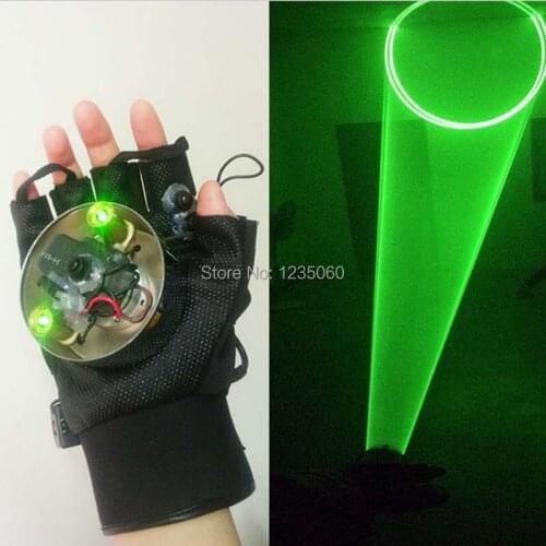 New Fashion Rechargeable Green laser Whirlwind gloves/stage show/club,party show/Green laser gloves for DJ Dancing Club Show