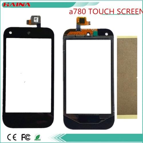 Original quality Touch Panel Touchscreen For Lenovo A780 Touch Screen Digitizer Front Glass Digitizer Sensor Replacement 3m tape