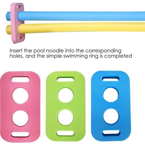 Swimming Swim Pool Noodle Water Float Aid Noodles Foam Float Pool Noodles Connector With 2 Cross Holes Pool Noodle Accessory